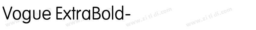 Vogue ExtraBold字体转换